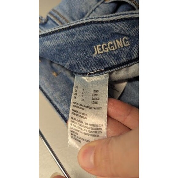 American Eagle Jeans Womens 6L Super Stretch Jegging Light Wash Blue Denim - Picture 3 of 4